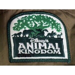 Disney Animal Kingdom Cast Hooded Tan Zip-Up Mountaineer Jacket M Mesh Lined Tan